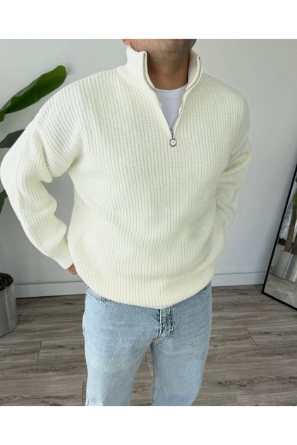 Men's Knitwear Knitted Sweater Wide Cut Soft Textured