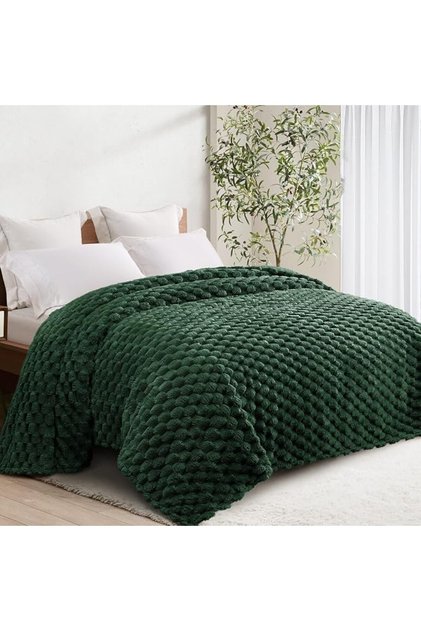 Soft 3D Jacquard Fleece Double Size Bed Blanket, 150x200CM