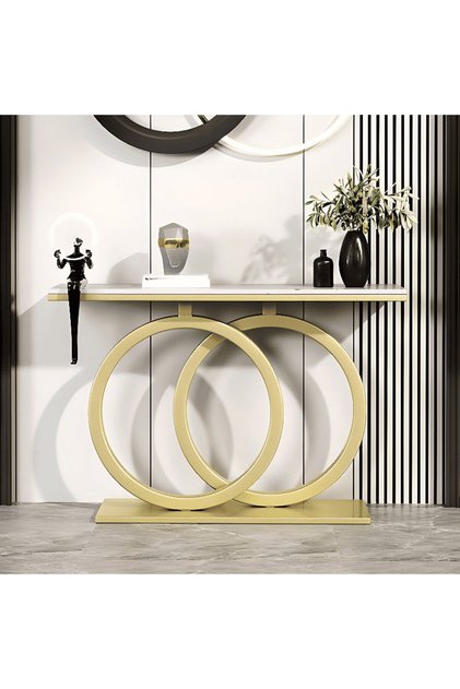 DRS-K5 Dikdörtgen Konsol Masa MDF Metal Ayaklı