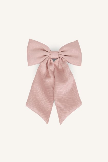 Women's Textured Bow Hair Accessory Clip I6969Axns