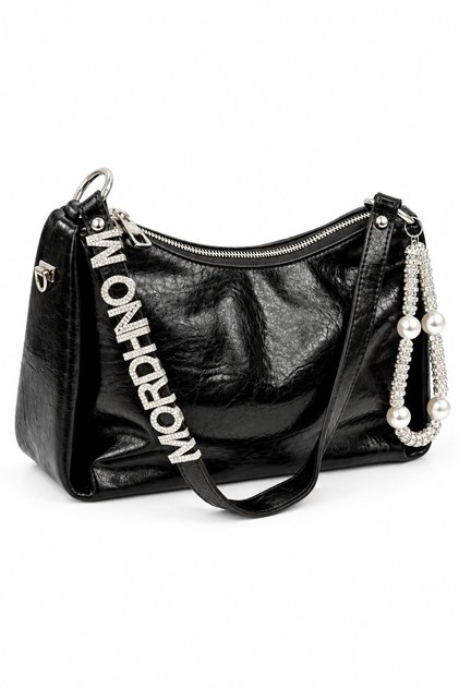 Kristebell Imported Soft Saya Black Women's Shoulder Bag Kb0007