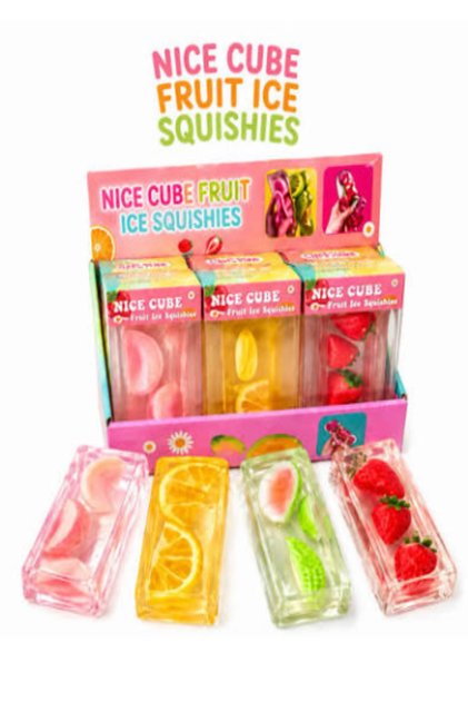 Needoh Nice Cube Butter Vazelin Dolgulu Fruit Squish | İçi Meyve Parçacıklı Sukuşi | Stres giderici sukuşi | 1 Adet