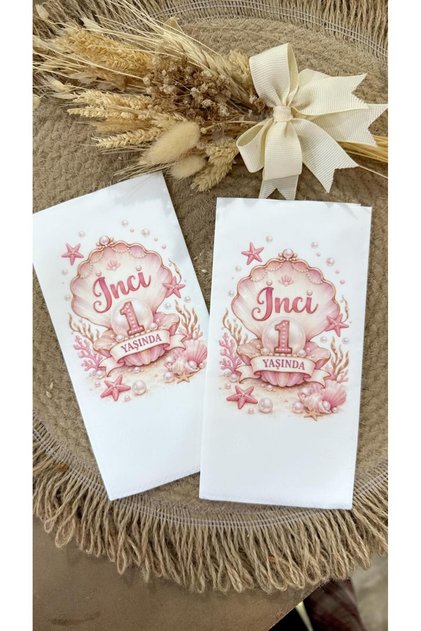 20Pcs Pearl Mermaid Clamshell Concept Party Birthday Napkin