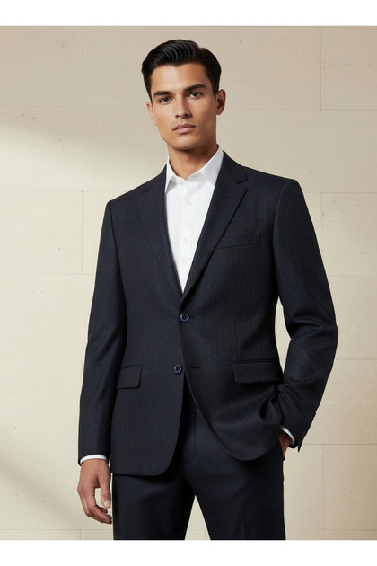 Slim Fit Dobby Blazer