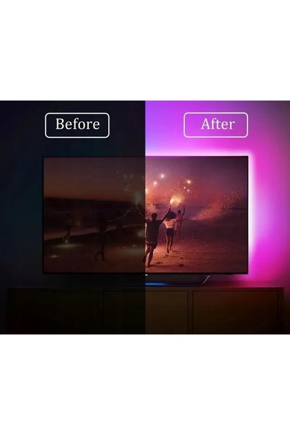 Televizor Ambilight 55 4K HDMI 2.0 Wi-Fi Smart Live TUYA LED RGB