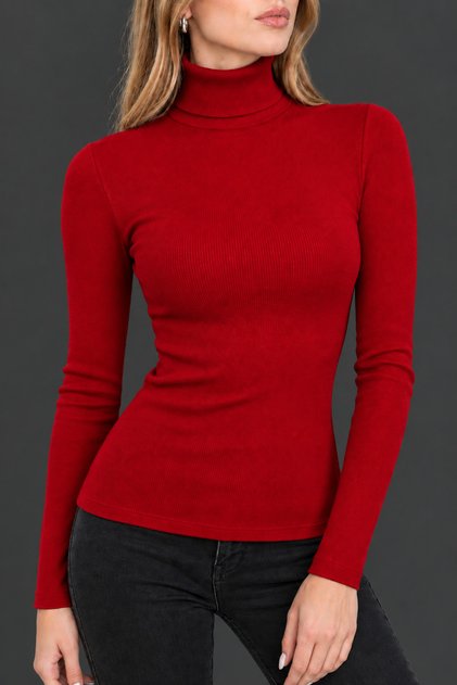 Unisex Premium Cotton Turtleneck Camisole Hooded Slimfit High Neck Sweater
