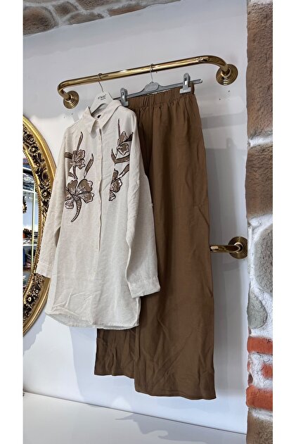 Women's Linen Top and Bottom Set – Elegance and Comfort Combined