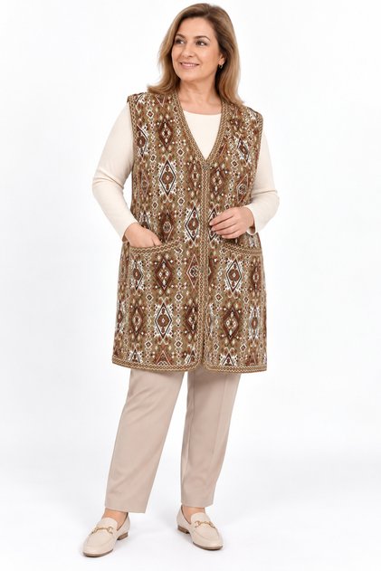 Ethnic Long Vest