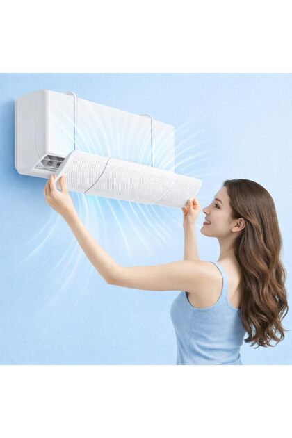 Adjustable Retractable Air Conditioner Deflector Wind Shield for Split AC Home Office