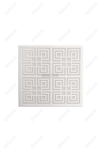 Yonca Beyaz Clip-in (Klipin) PVC Asma Tavan Kaplama Paneli 30*30 cm - 11 Adet (1m²)