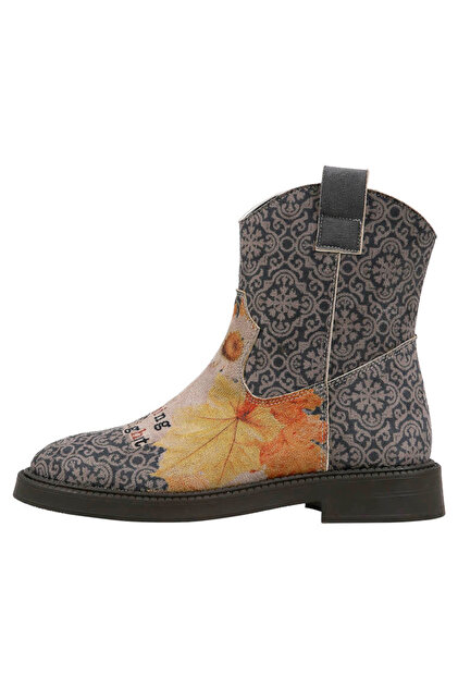 Women's Vegan Leather Gray Western Boots - Dreaming in Daylight Design