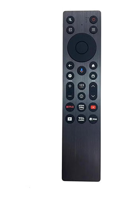 RC813A FMB1 Bluetooth Voice Remote Control Compatible with TCL Smart TVs, Replacement TV Remote Control, Black