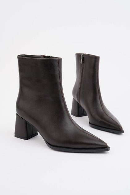 Aseli̇m Women's Heel Boots for Daily Use Heel Height 6 cm