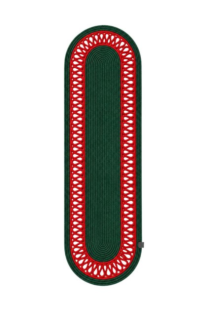 Christmas Themed Double-Sided Jute Runner (33X100 cm) | 100% Vegan Washable Tablecloth