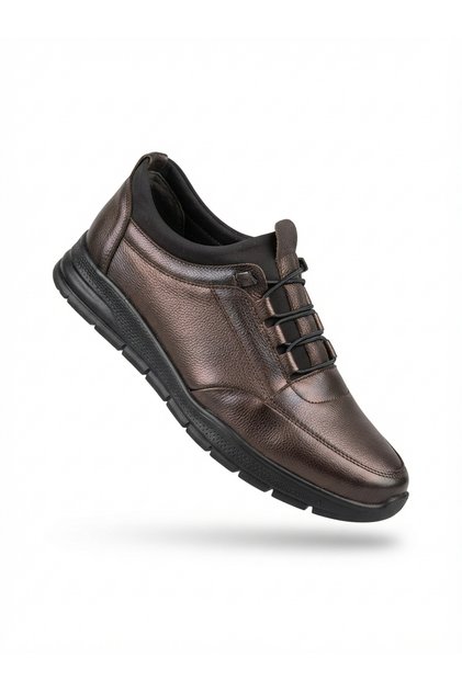 Atc 1172 Brown Genuine Leather Orthopedic Non-Slip Sole Winter Men's Shoes