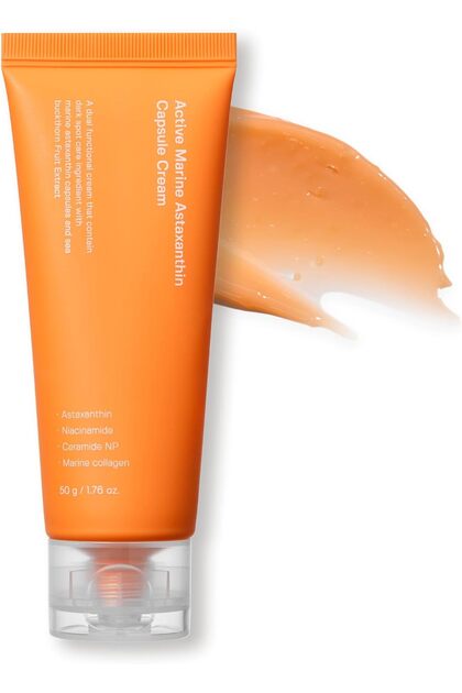 Active Marine Astaxanthin Capsule Cream 50ml | Facial Cream for Brightening | Deep Hydration, Soothing, Moisturizer