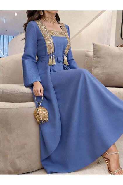 Rochie maxi, albastru