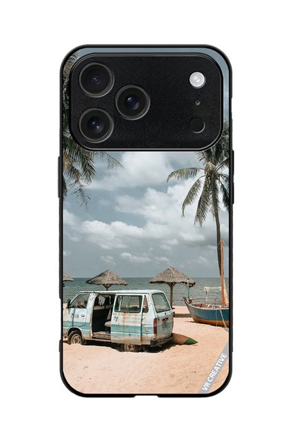 Protective Case Cover For Apple iPhone 17 Pro Max Moody Summer Day Design Multicolour
