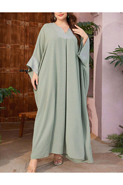 Rochie maxi Curve+, verde