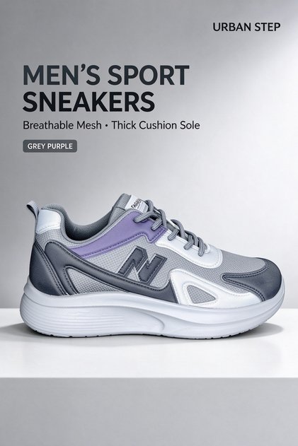 Mens Comfort Athletic Shoes Breathable Mesh Upper 5cm Height Lift Cushioned Footbed Wear Resistant Sole Jogging Fashion Casual Sneakers