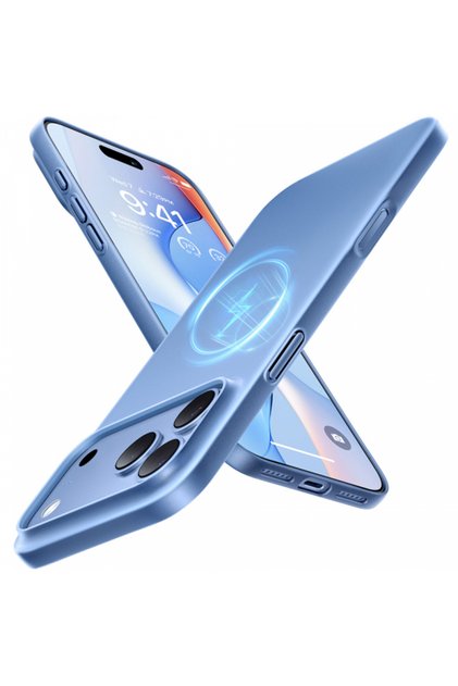 Husa MagSafe pentru Apple iPhone 18 Pro / 17 Pro, Torras, OriginFit, Bleu