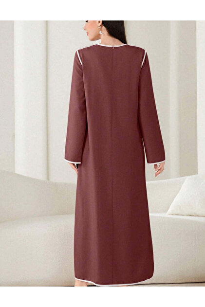 Rochie midi, vișiniu