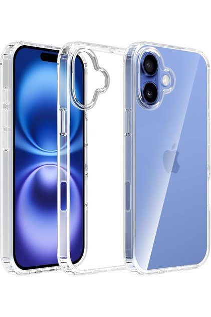 T-Teresley Anti-Yellowing Clear Mobile Phone Case Cover for iPhone 16 6.1"