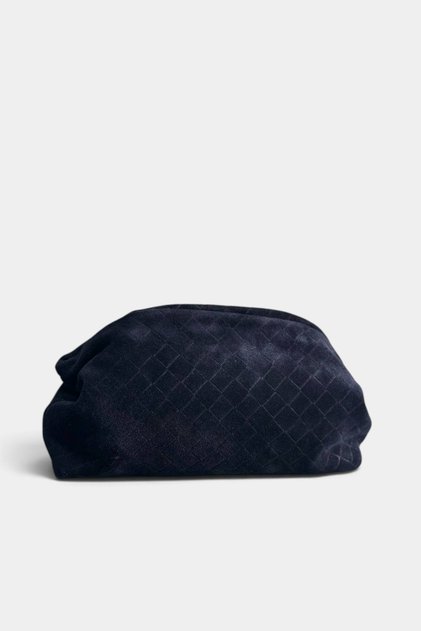 Hakiki Süet Deri Clutch Çanta