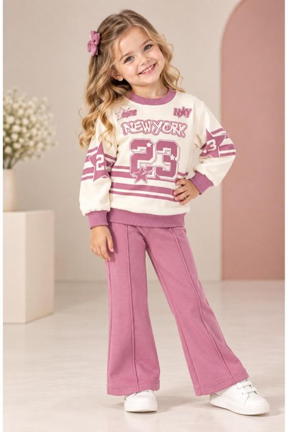 Printed Baby Girl Set with Shardonlu
