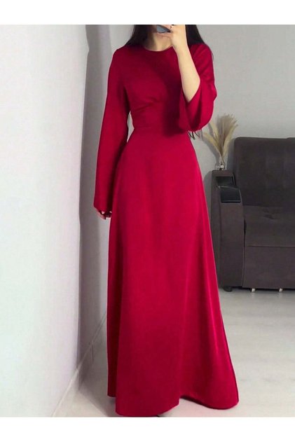 Rochie maxi, vișiniu