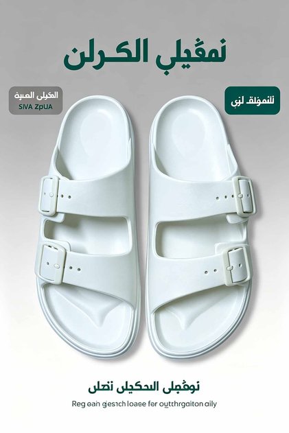 صندل رجالي بحزامين من مادة EVA - حزام قابل للتعديل مع نعل سميك مبطن وتصميم خفيف الوزن - مريح للارتداء في الهواء الطلق وللاستخدام اليومي