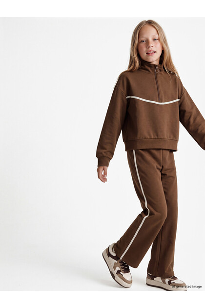 Esvab • Modern & Stylish Girls' Soft Touch Tracksuit Set