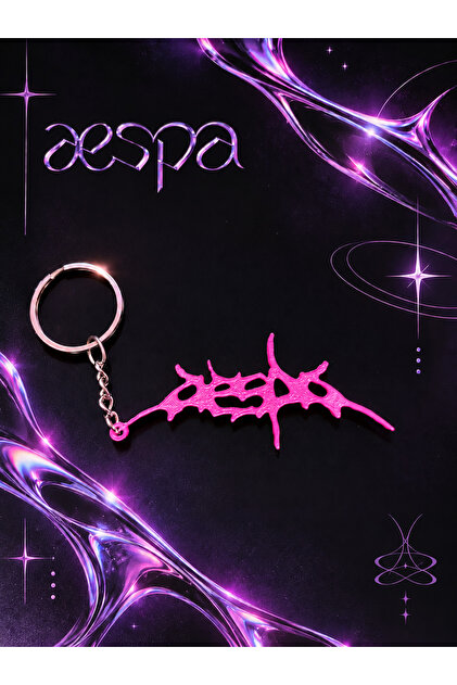سلسلة مفاتيح بشعار Aespa
