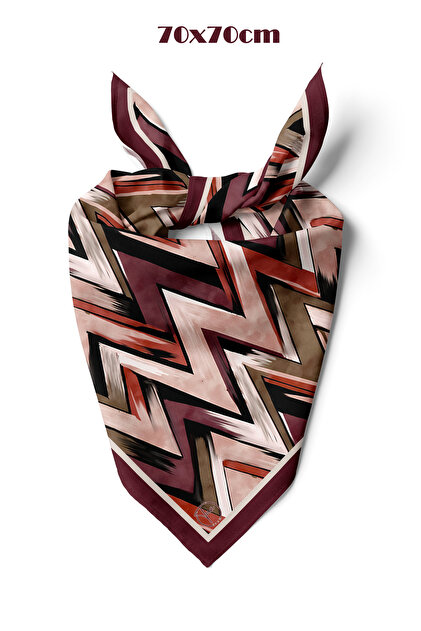 Rhythmic Zigzag Pattern 70*70cm Bandana/Scarf
