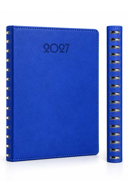 2027 16X24 1423 Thermo Leather Dated Agenda with Hidden Wire (Ivory Paper)