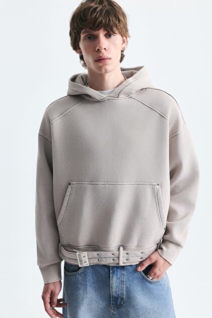 Boxy Fit Kemeli Sweatshirt