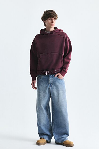 Boxy Fit Kemeli Sweatshirt