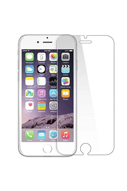 طبقة حماية من الزجاج المقوى الشفاف عالي الدقة لهاتف Apple iPhone 6 / واقي شاشة صلب مضاد لبصمات الأصابع ومقاوم للكسر