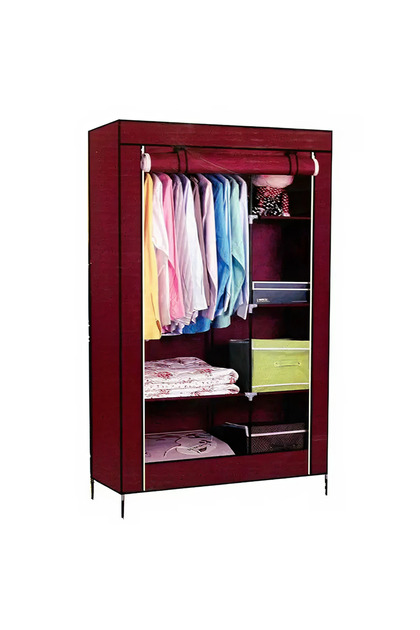 Dulap textil | Organizator de haine cu fermoar | Poliester impermeabil | 90x45x170 cm