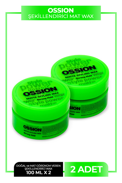 Mat Saç Şekillendirici Wax 100 ml 2 Adet