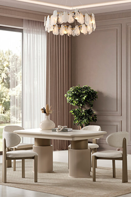 Rose Kumsal Açılır %100 MDF Yemek Masası
