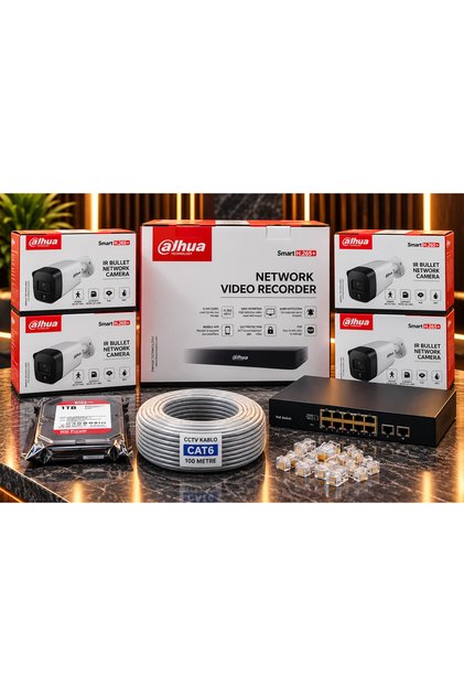 DÖRTLÜ DIŞ IP KAMERA SET 2MP