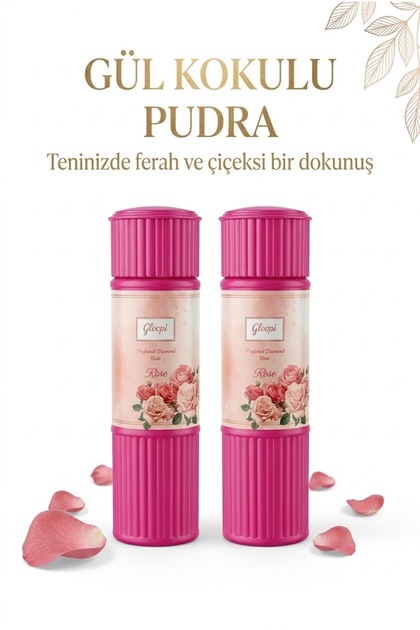 Gloopi Gül Kokulu Pudra 125 gr x 2 adet