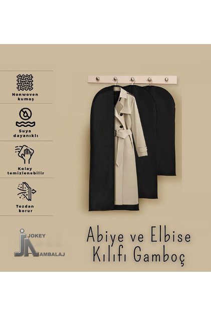 Zippered Storage Bag for Gamboç Clothing, Suits, Evening Dresses and Wedding Dresses (Size-Color Options Available)