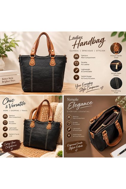 Ladies Handbag – Stylish, Spacious & Versatile Everyday Bag