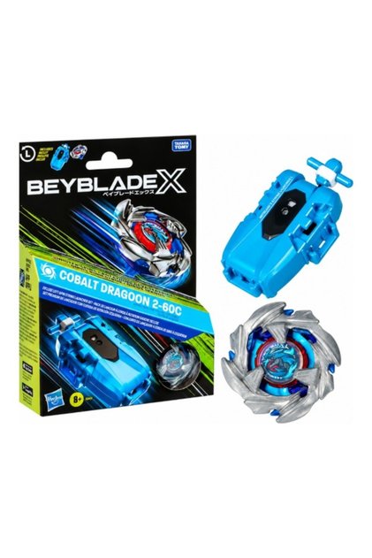 X Cobalt Dragoon 2-60C Deluxe Left-Spin String Launcher Set
