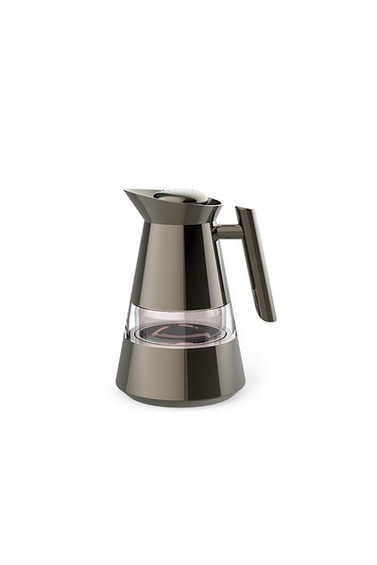 Nicole Thermos from Tavolo, Made of Abs, with Transparent Glass That Allows You to See the Liquid, 1 Liter Capacity, Brown Color.
