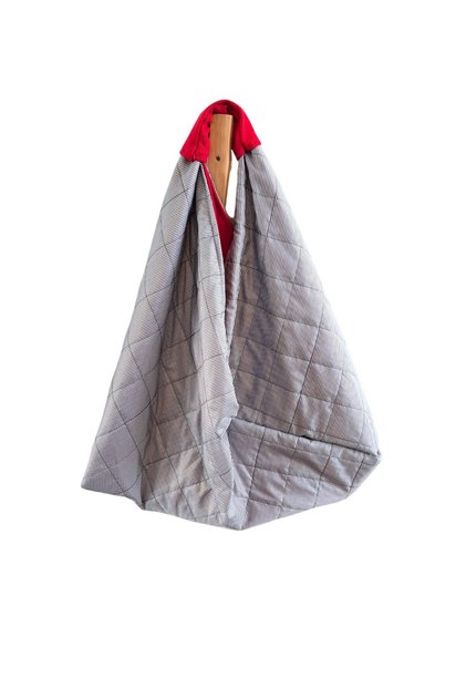 Hande Dizayn Valentine's Mother's Day Anthracite Striped Quilted Shoulder Bag