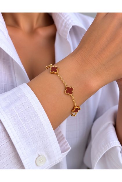 Steel Clover Bracelet