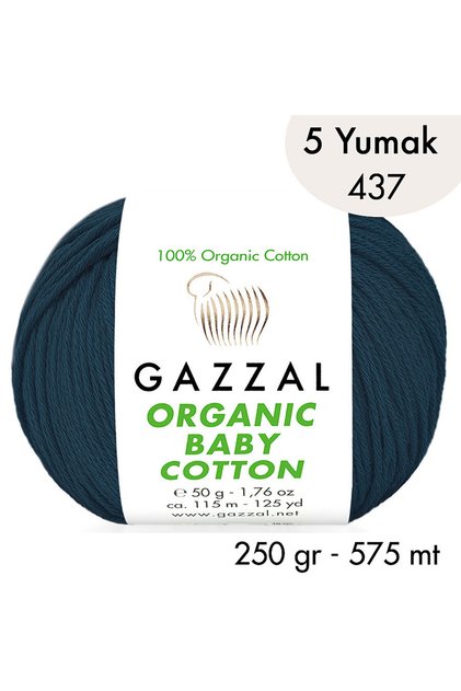 Organic Baby Cotton 437- 5 Yumak 250 Gr